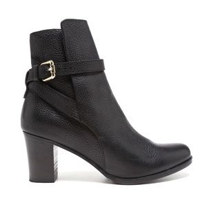 L.K. Bennett Dionne Leather Ankle Boot Black Womens